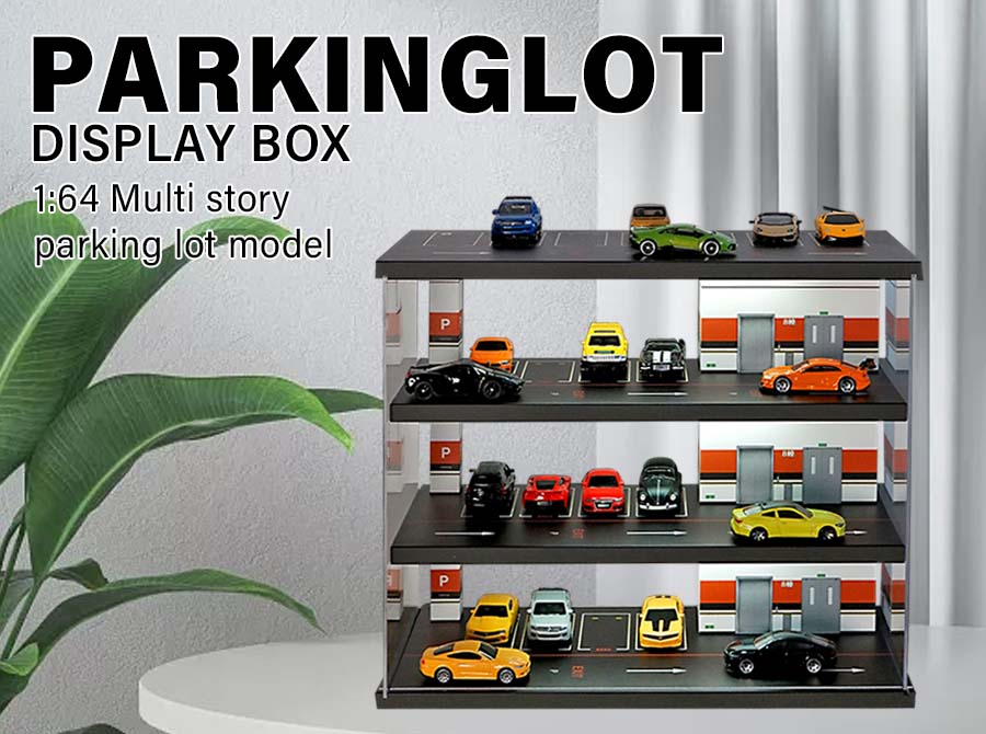 ☆ 1/64 Creative Garage / A P ③ Amazon.com: 1/64 Four Story Parking Lot Garage Model,Display