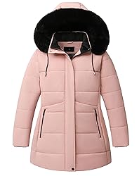 Pefflarge Women's Plus Size (4XL) Winter Coat Waterproof warm Down Coat Detachable Hooded Parka Jacket