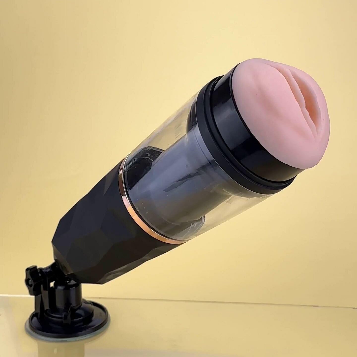 EdenFantasys Ego X Automatic Male Masturbator - 7 Stroking Modes, Hands-Free with Suction Cup Base, USB Rechargeable, Splashproof, Soft Body-Safe Sleeve for Realistic Pleasure