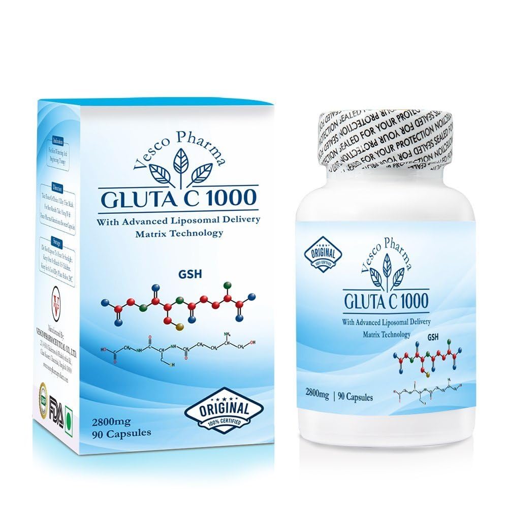 Vesco Pharma Gluta C 1000 – Liposomal Delivery Formula – Glutathione + Vitamin C – 90 Count-picture-19