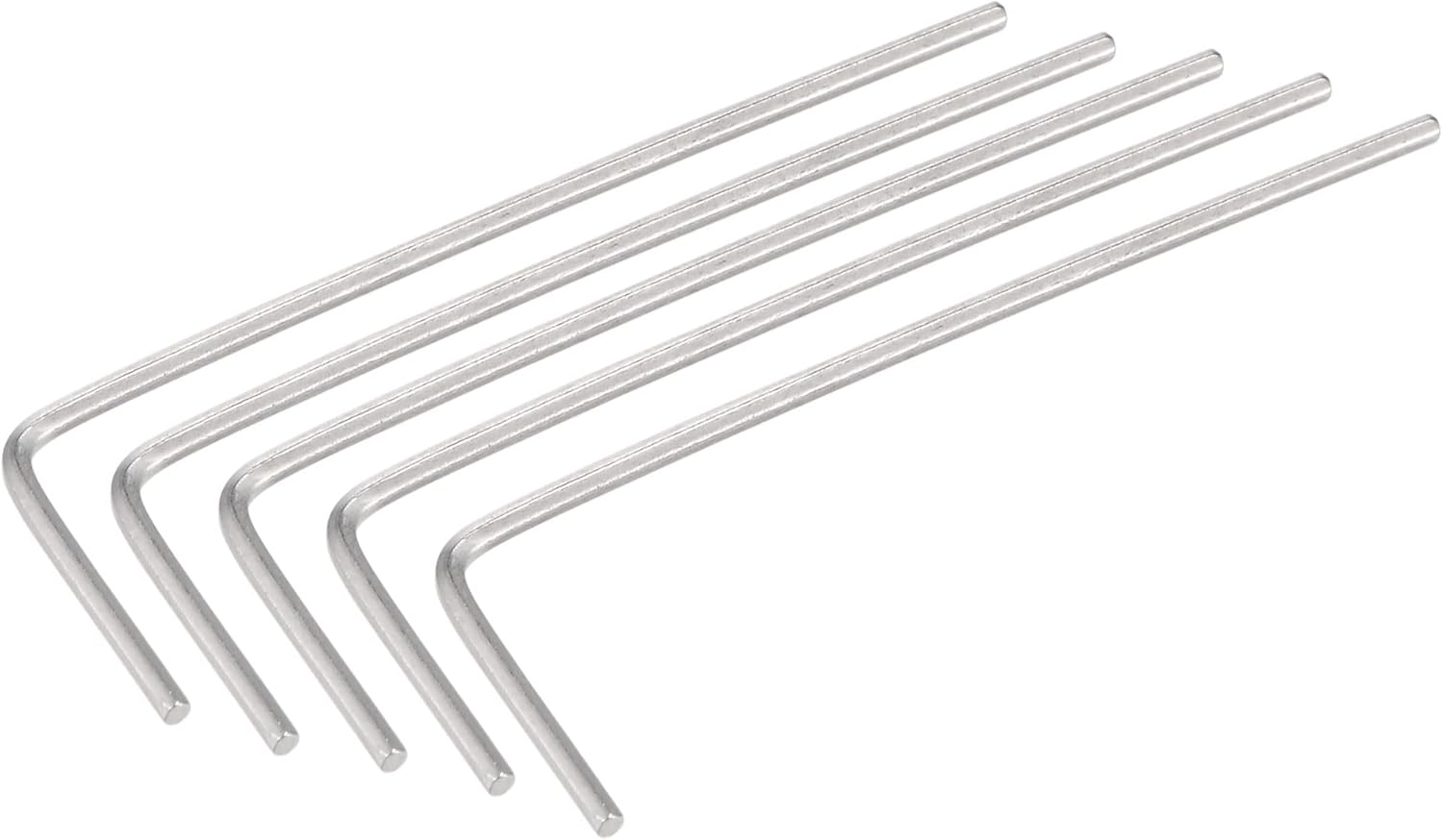 uxcell 0.9mm Hex Key Wrench, L Shaped CR-V Repairing Tool 5 Pcs
