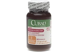 Curad Iodoform Gauze Packing Strips for Wound Care