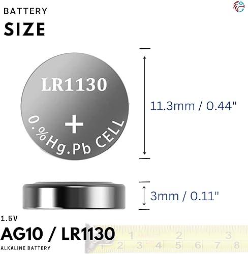 Miniatura 7 de AG10 LR1130 Baterías 1.5 Batería de Botón Alcalino Paquete Combo - 10 unidades
