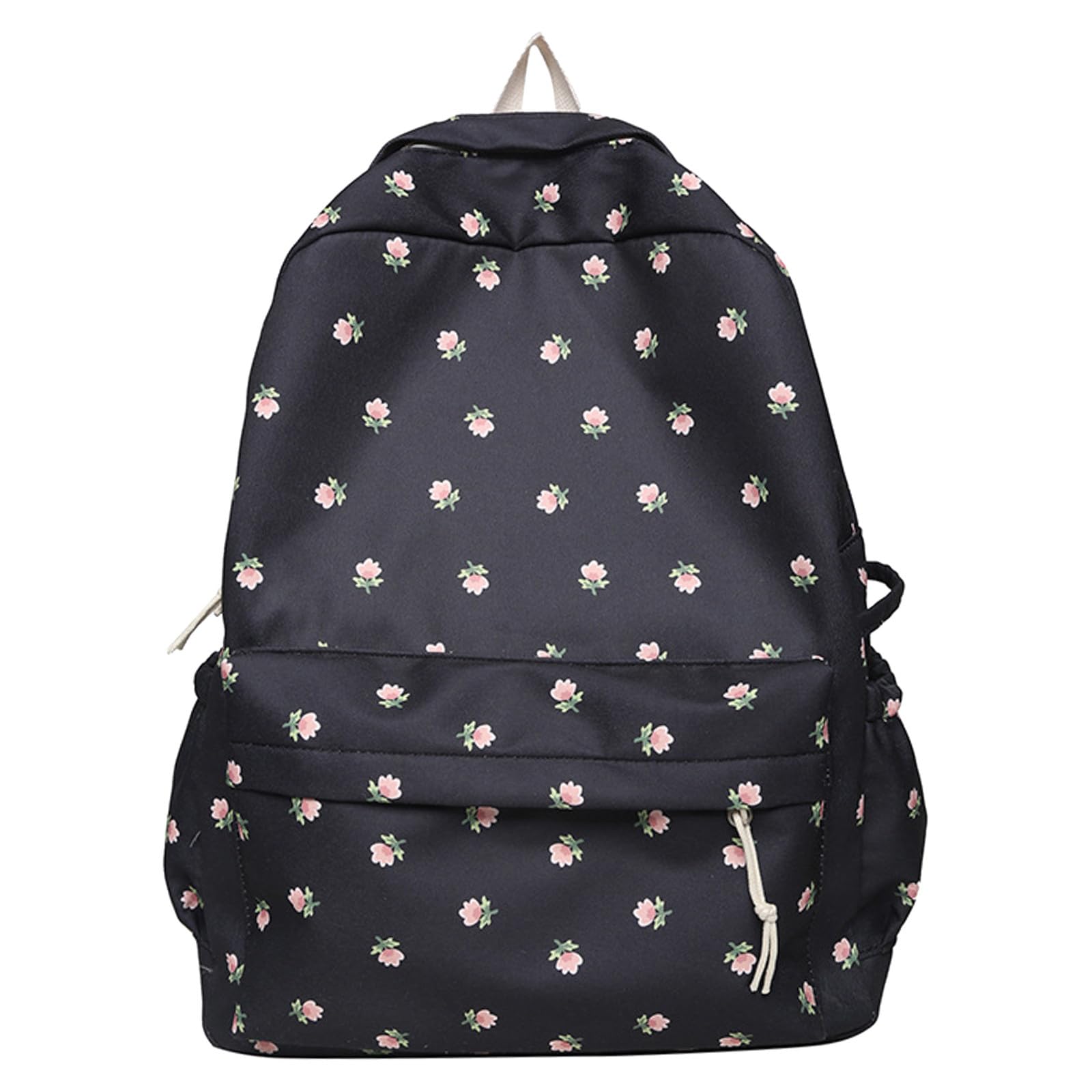 Backpack Womens Rucksack Bag For Women Cute Girls Preppy Floral Print Backpack Teenage College Primary Middle School Kawaii Cottagecore Aesthetic Laptop Daypack Bags For Travel University