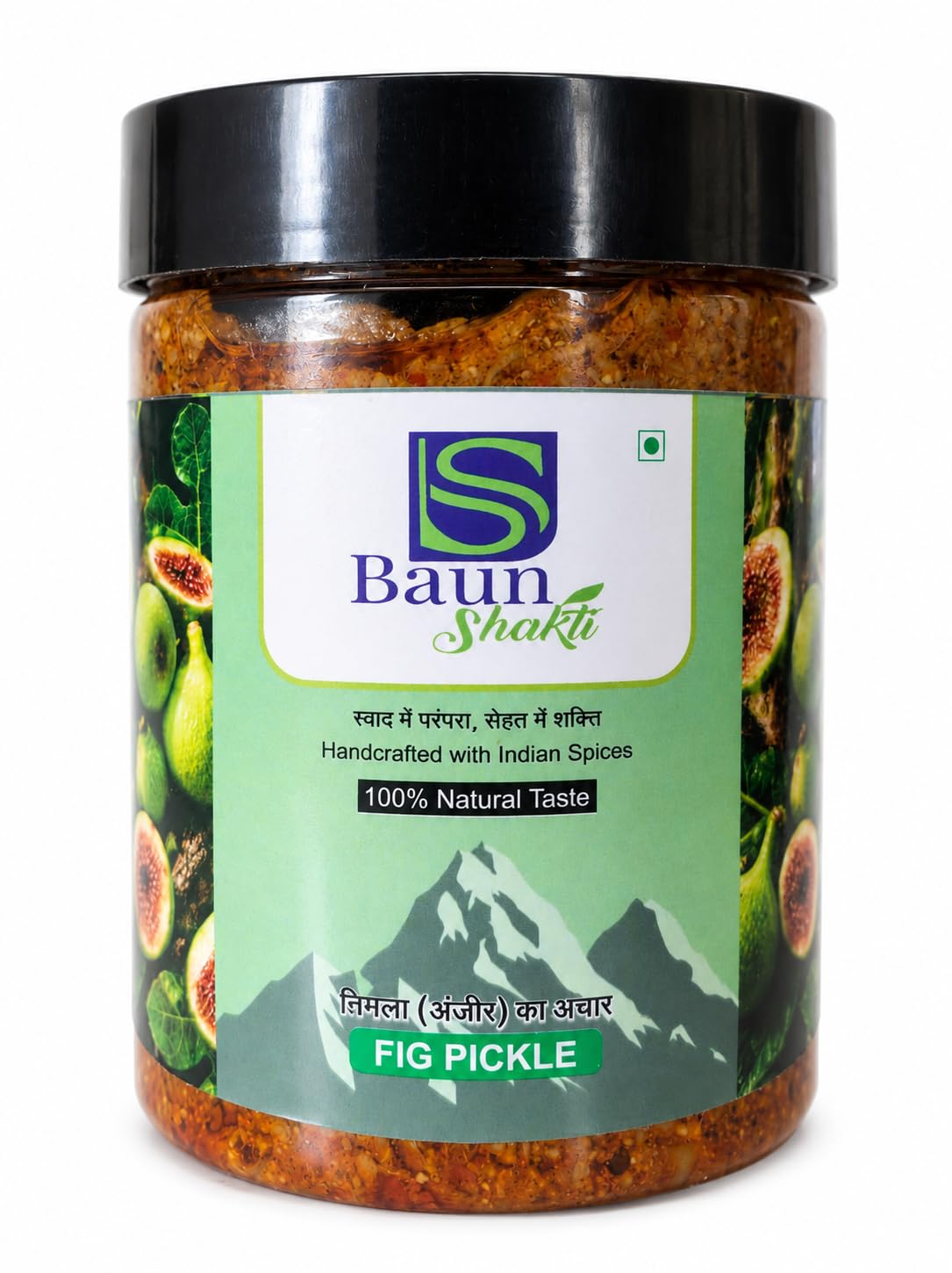 Baun Shakti Traditional Fig (Anjeer) Pickle | Homemade Style Spicy Anjeer Achar | Authentic Himalayan Indian Condiment | Handcrafted with Natural Ingredients | Ready to Eat | No Artificial Colors (500 Gram)-image-5