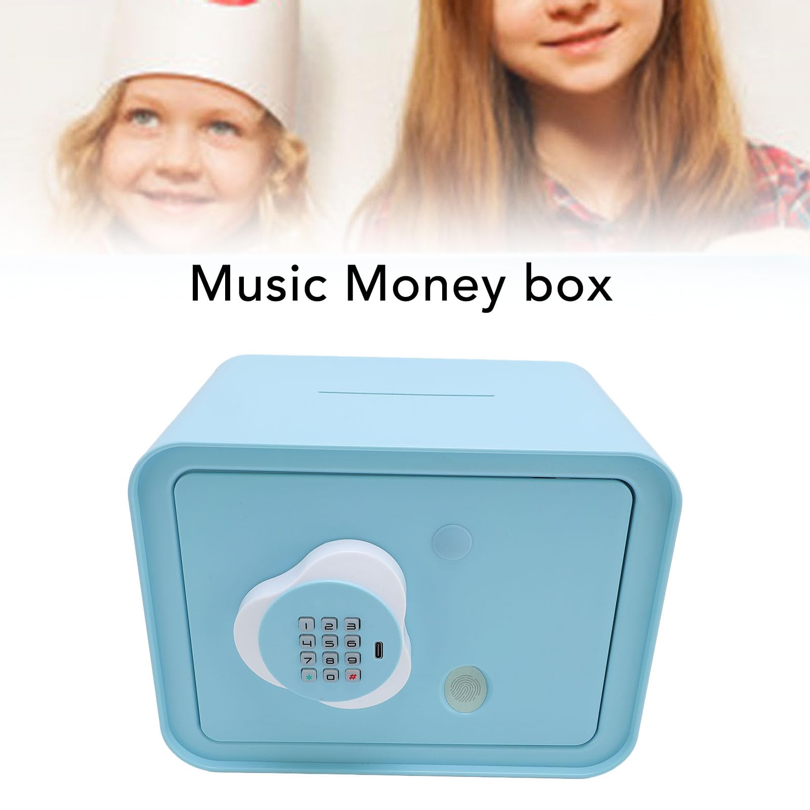 Fockety Tirelire électronique pour Enfants, Coffre-Fort à Code Secret par