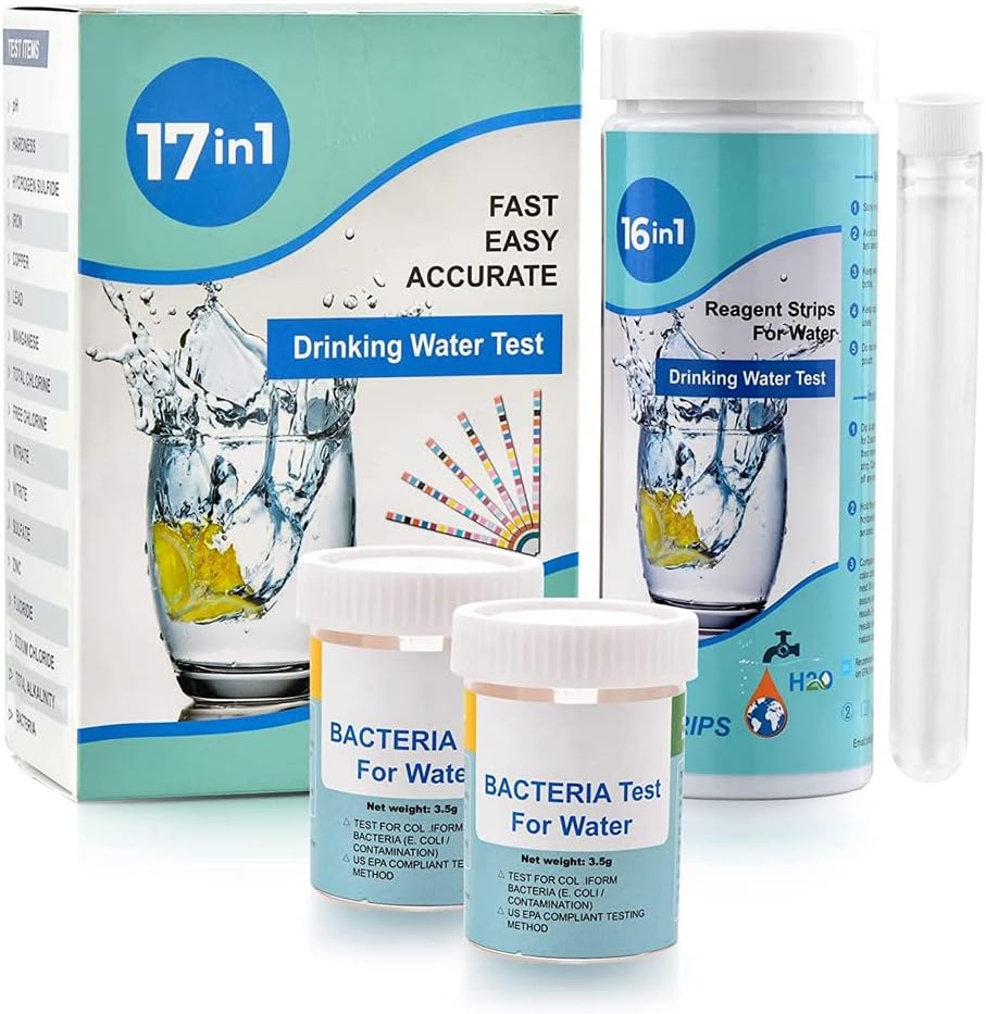 17-in-1 Complete Water Test Kit Water Testing Kits for Home, for Drinking Water Easy Testing, PH, Lead