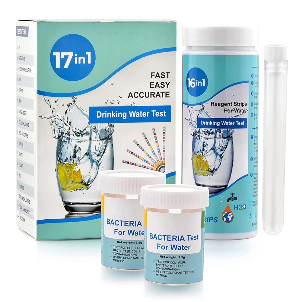 17-in-1 Complete Water Test Kit Water Testing Kits for Home, for Drinking Water Easy Testing, PH, Lead