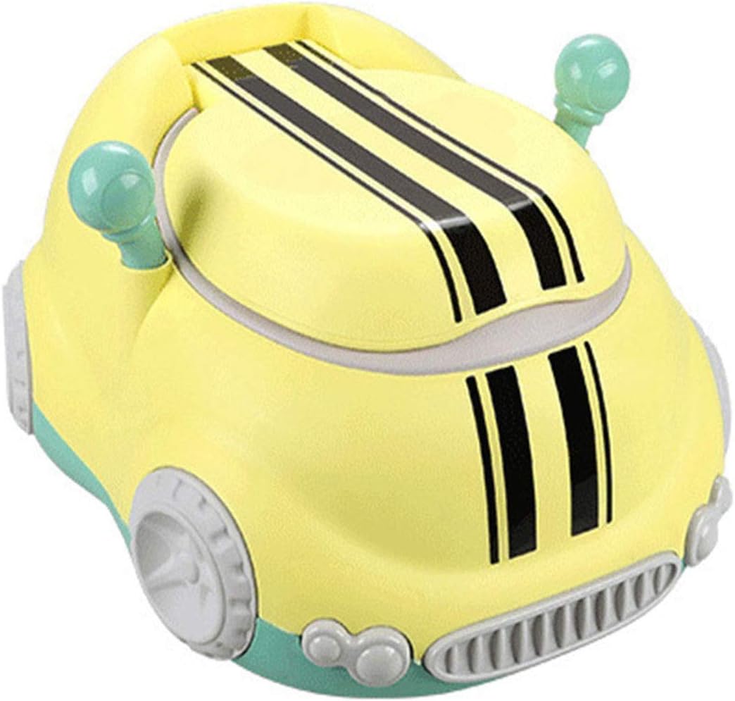 Car Three Color Toilet Large Children's Toilet Baby Potty Multifunctional Children's Toilet Training Toilet Green (Yellow)