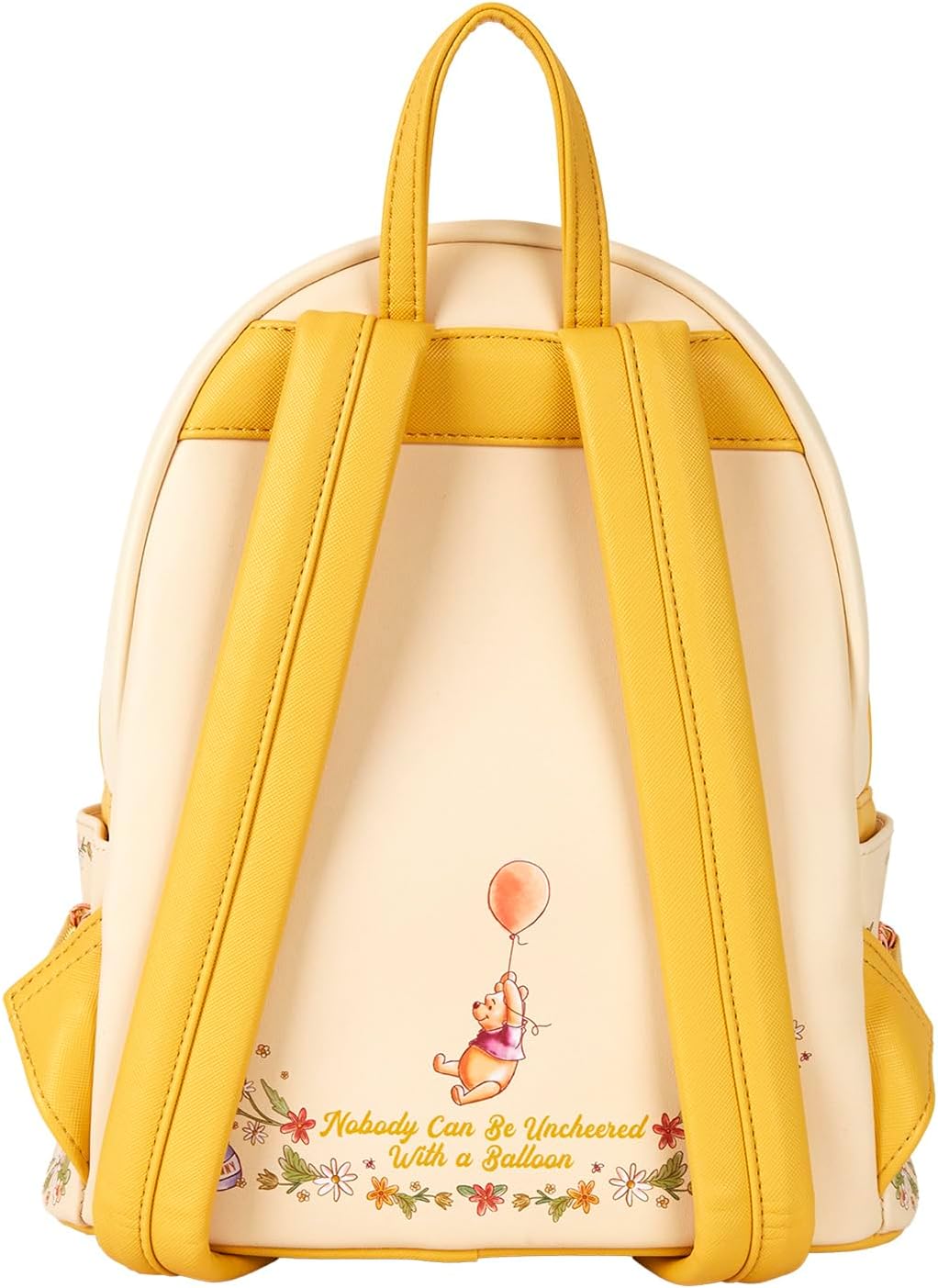 Loungefly Mini Backpack Handbag Floral Balloon Print Shoulder Bag (Yellow, Pooh) - Image 4