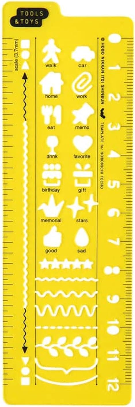 Hobonichi Techo Accessories Hobonichi Stencil - Schedule