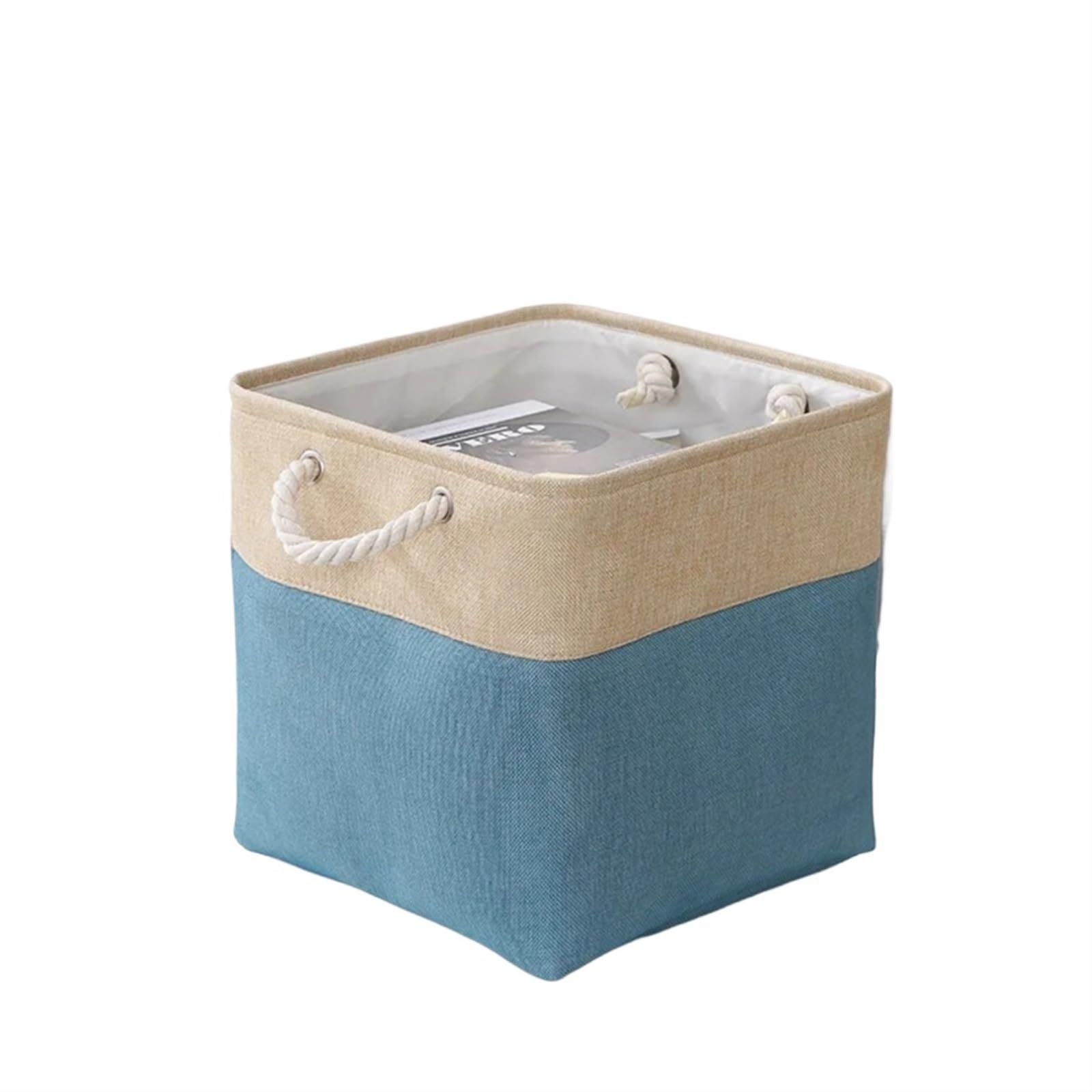 Folding Laundry Basket Household Storage Collapsible with Liner for Dorm and Family