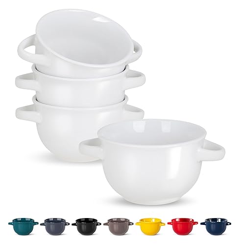 KooK Soup Bowls, French Onion Crocks, Oven Safe Dishware, Mugs,