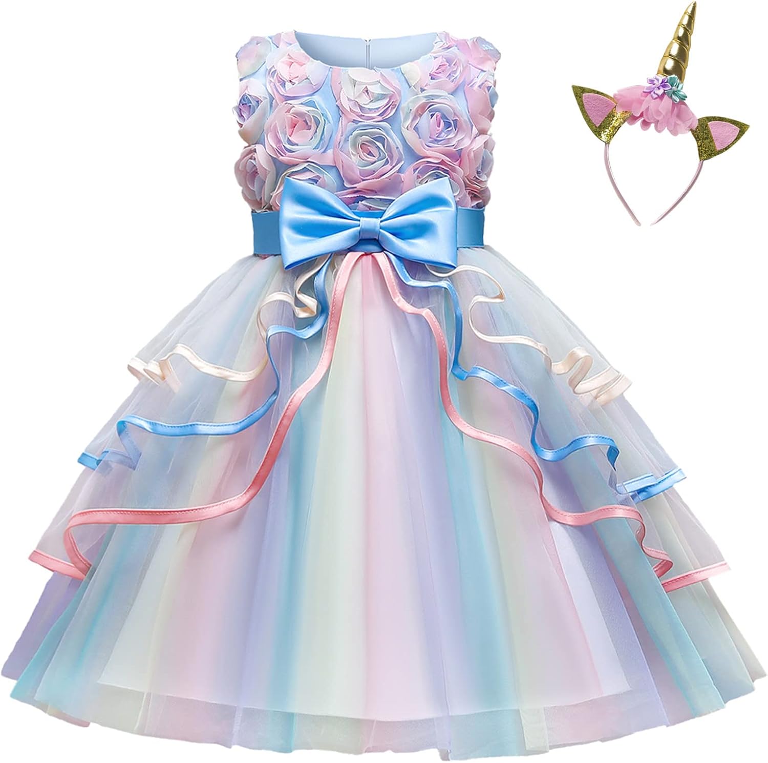 girls unicorn party dress
