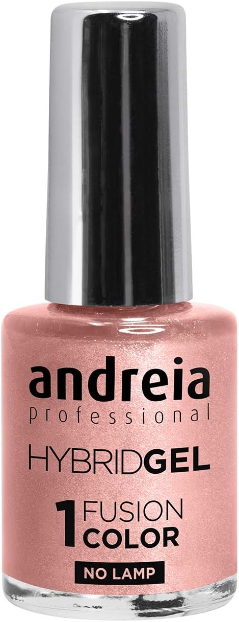 AndreiaProfessional Hybrid Gel Nail Polish - 2 Steps and No Lamp Required Long Lasting and Easy Removal - Fusion Color H49 Nude Natural | Shades of Nudes - Soft Shades…