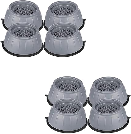 NECKDEW 8pcs Anti Vibration Pads for Washing Machine Washer and Dryer Pedestals Laundry Washing Machine Support Washing Machine Feet Stabilizer (8)
