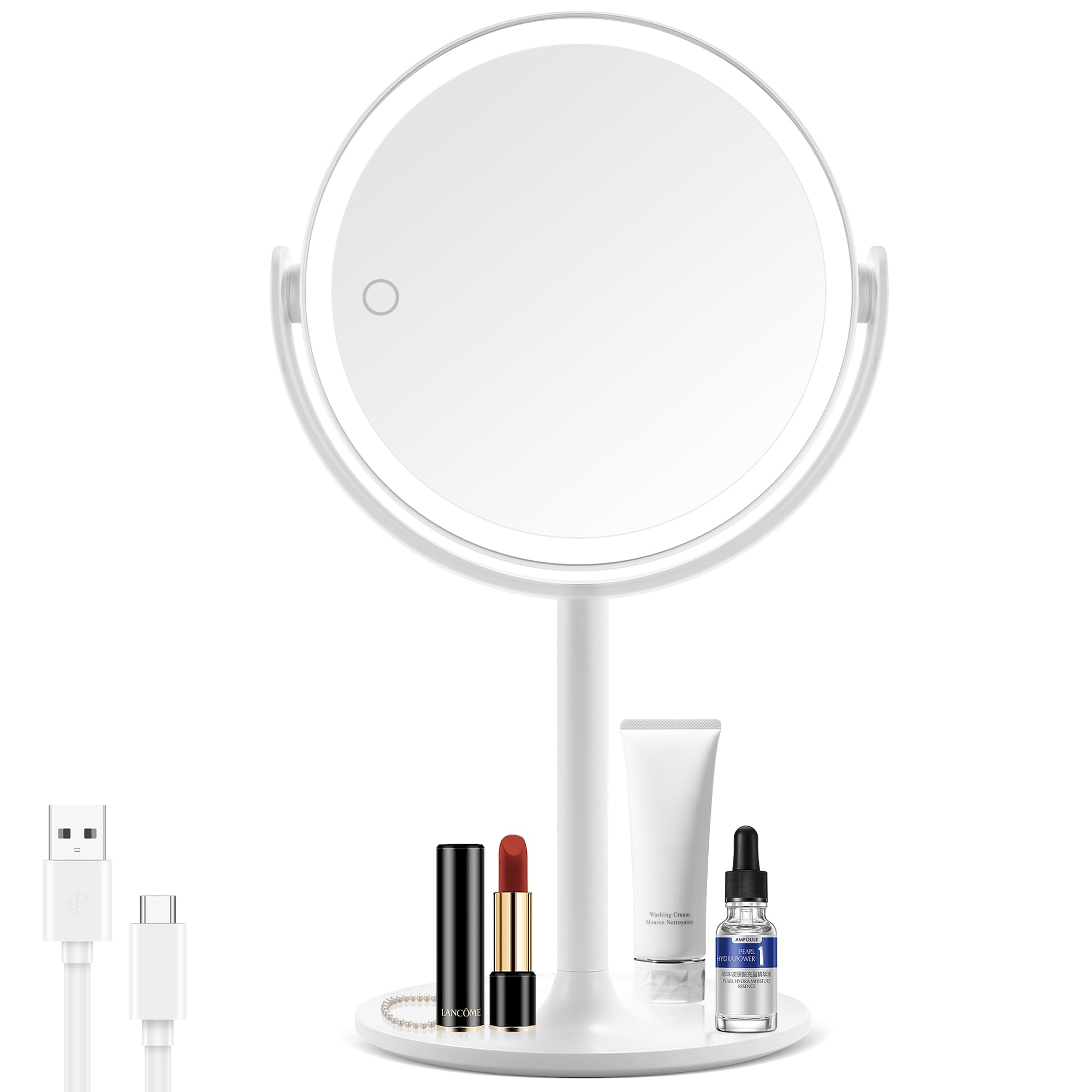 Amazon.com - GOMIPURU Lighted Magnifying Mirror, 20x