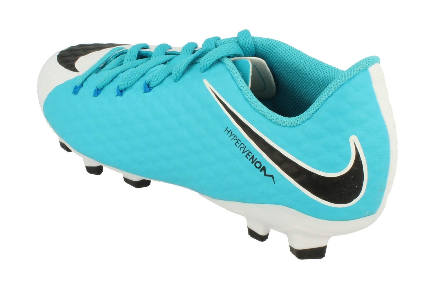 Nike Jr Hypervenom Phelon III FG (White/Black/Photo Blue) (5.5Y)