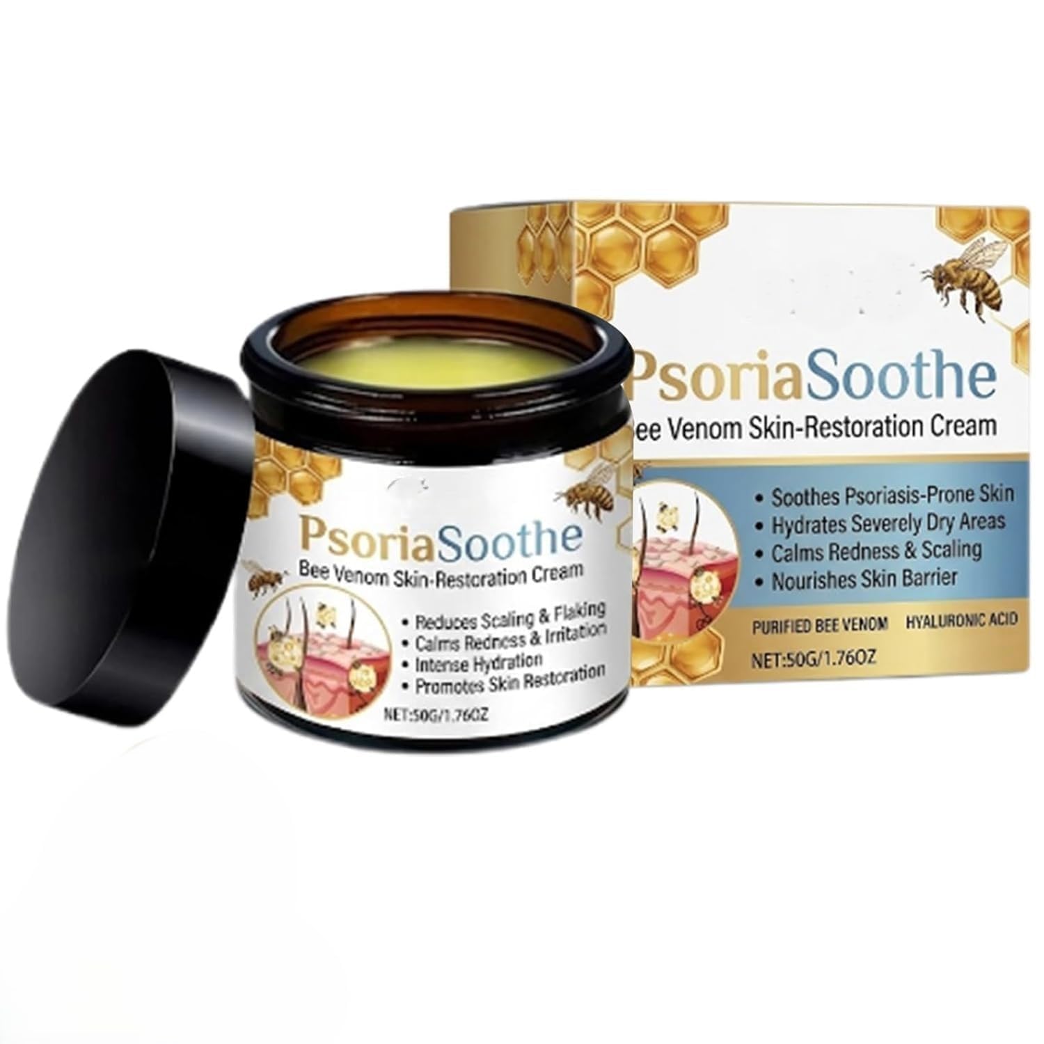 PsoriaSoothe Skin Care Cream 50g | Advanced Moisturizing & Nourishing Cream with Natural Botanical Ingredients | Deep Hydration Formula for Dry, Rough & Dehydrated Skin | Fast-Absorbing Non-Greasy Daily Moisturizer | Soft, Smooth & Healthy-Looking Skin | Suitable for Men & Women | All Skin Types-image-36
