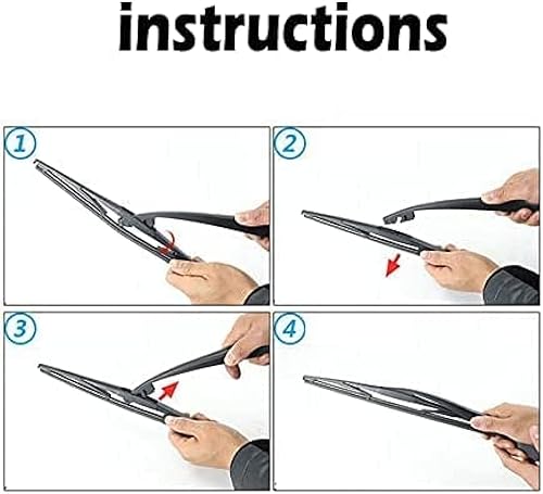 Miniatura 7 de Car rear windshield wiper blade for Nissan Pathfinder Armada Xterra Cube Murano Versa Micra March Quest Note 2011 rear wiper blaes