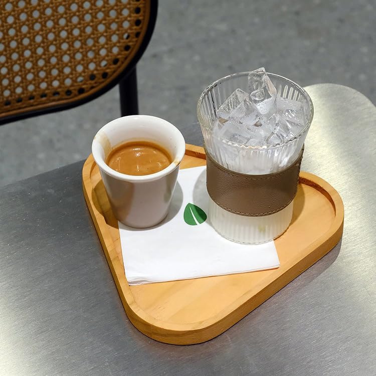 Bandejas Servir Comida Bandeja Retro Japonesa, Bandeja de Almacenamiento Triangular, Tienda té la Leche, Madera for Servir, merienda Tarde Mesa Cama