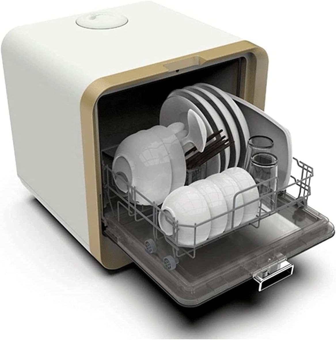 Portable Table Top Dishwasher, 4 Cleaning Modes Eco, Fast, Fruit And Glass,Energy Efficient, Dish Washer For Home Restaurant