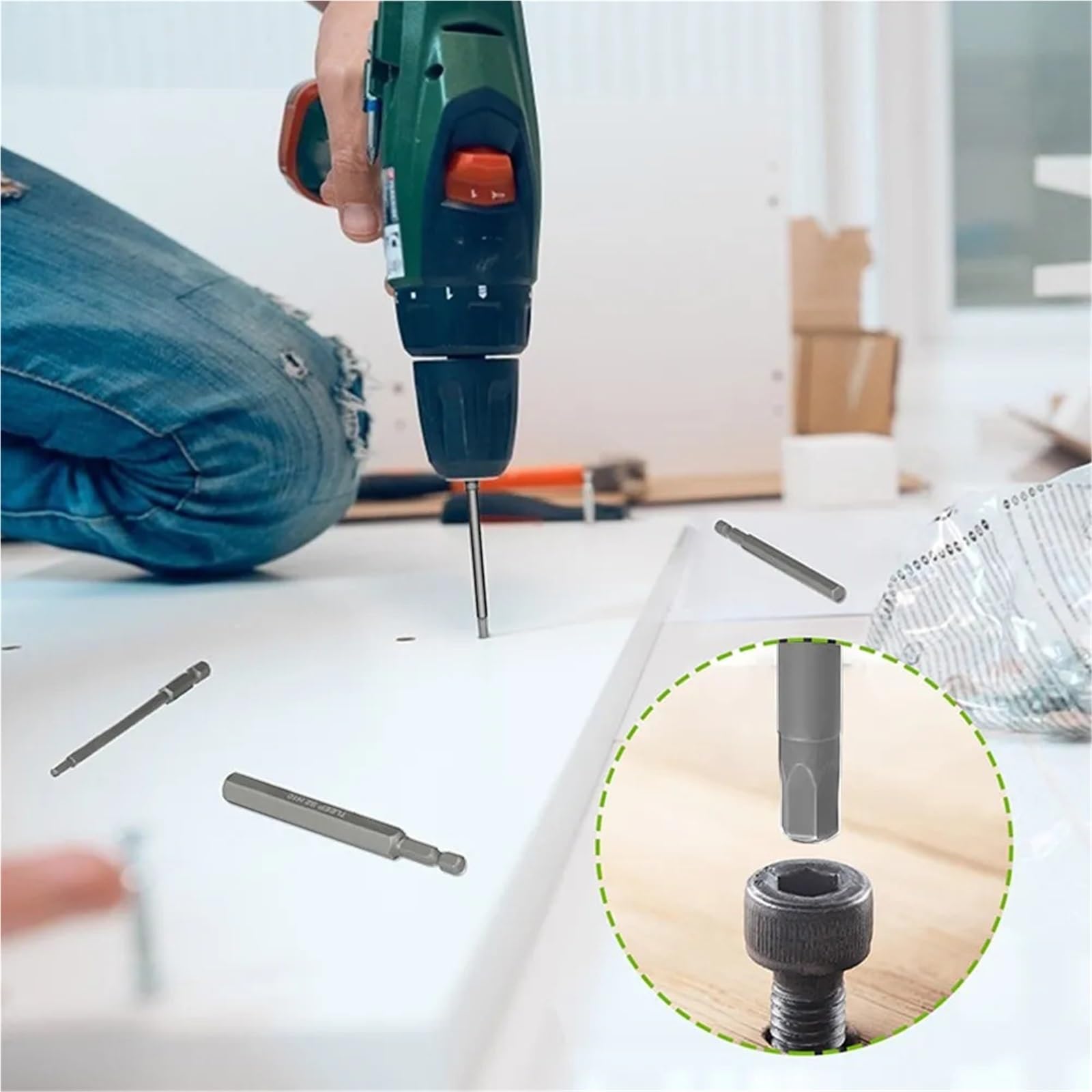 10Pcs 1.5-12mm 1/4 Inch Hex Head Allen Wrench Screwdriver Drill Bit Set Magnetic Tip 100mm S2 Steel Metric Hex Key Screwdriver