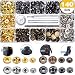 140 Sets Snap Fasteners Kit for Leather/Clothing, 12.5mm Metal Clothing Snaps Kit for Leather, Jacket, Jeans Wear, Bracelet, Bags...