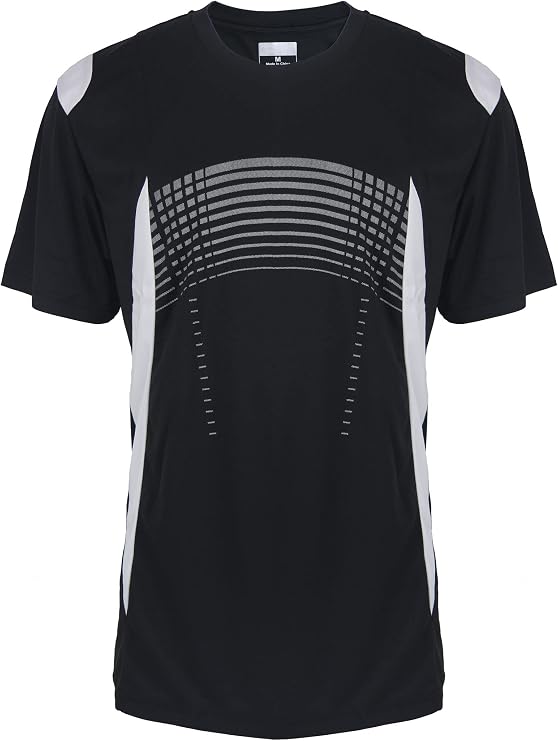 Mens Athletic Shirts Quick Dry Workout Short Sleeve T Shirt Active Crewneck Running Gym Tee Tops Performance Activewear