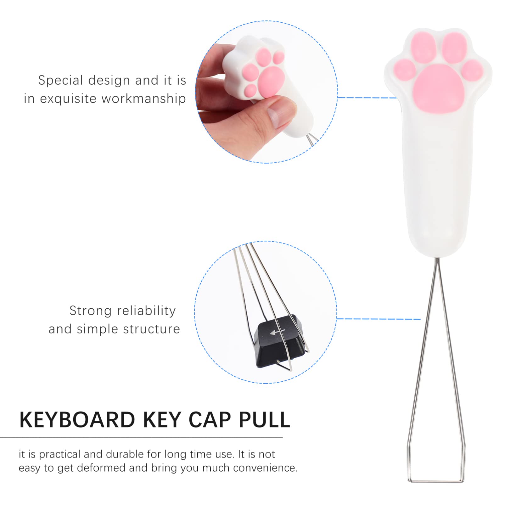 Generic 4pezzi Estrattore Per Tastiere Meccaniche Portatile Accessorio Per Rimozione Keycap Design Adorabile e Facile Usare Su Computer e Altri Dispositivi
