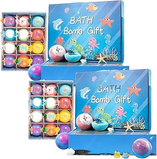 PlayFizz Bath Bombs with Toys for Kids in Box, Easter