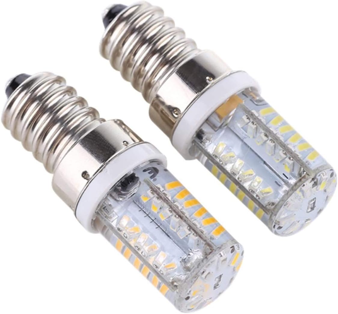 E12 LED Light Bulb 12V AC/DC 10-20V 3W 220 Lumen 57PCS 3014 SMD Explosion Proof, Non-Dimmable, E12 Light Bulbs (Pack of 6) (Color : Cool White)