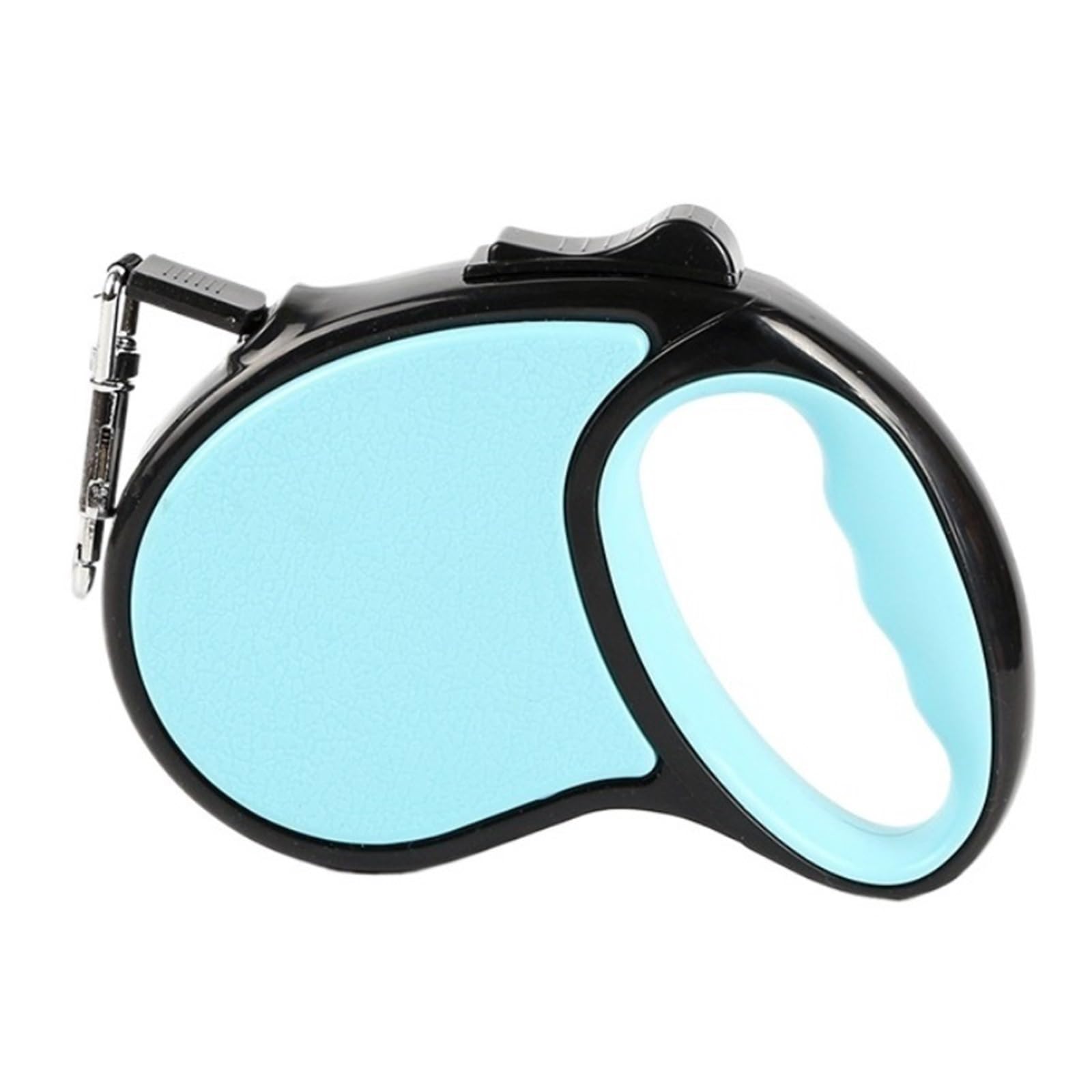Retractable Dog Lead, Extendable Strong Nylon Tape One Handed Brake Pause Lock Anti Slip Handle for Small Medium Dogs(Light Blue,Small(3m))