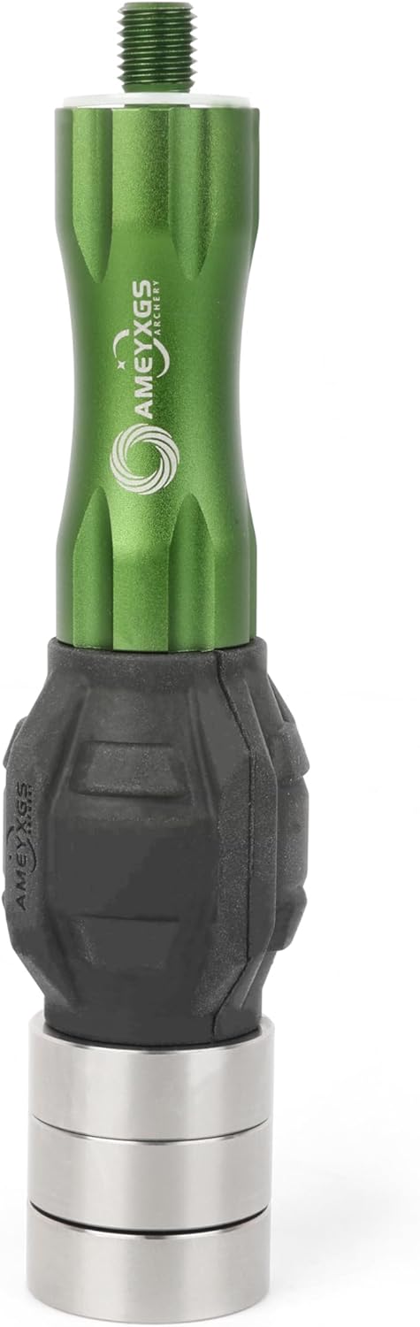 Archery Bow Stabilizer Bow Handle Damper Mounting Compound Recurve Bow Riser Shock Absorber Accessories for Outdoor Hunting Target Archery Shooting Training