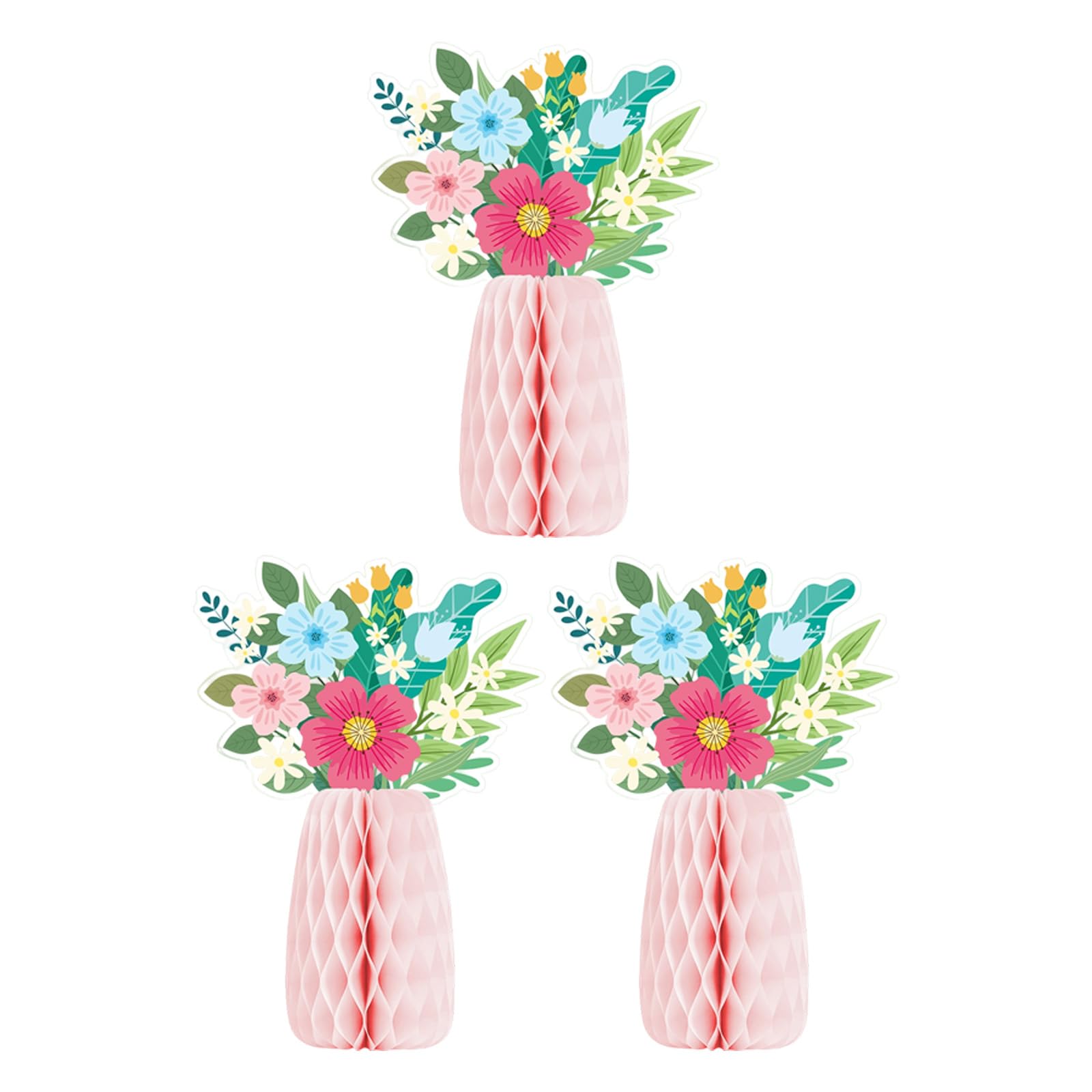 Vase Paper Cutouts Holiday Decoration for Easter Tabletop Centerpieces Wedding Receptions Festival Decoration Easter Vase