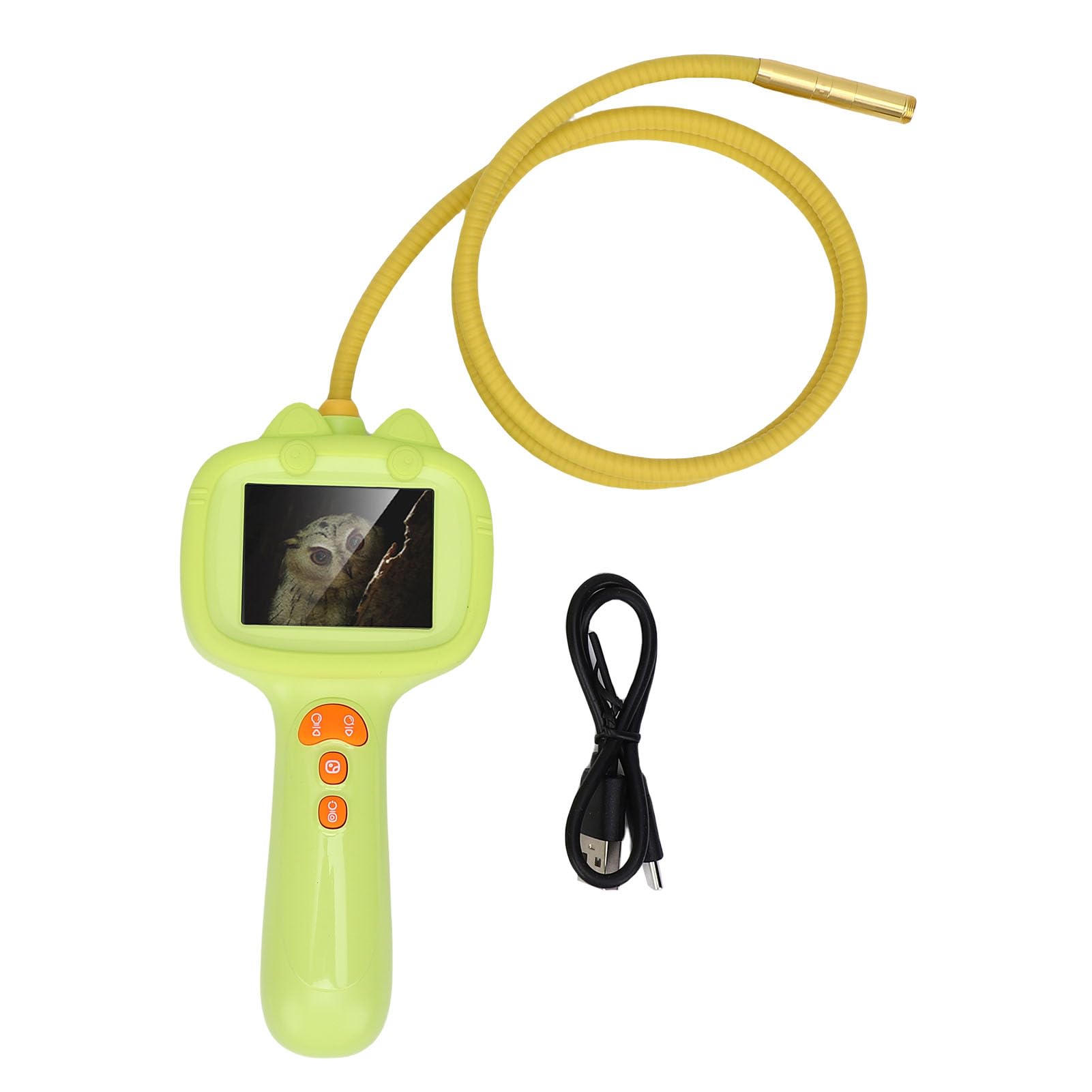Annadue Periscopio per Bambini, Schermo da 2,4 Pollici Fotocamera Snake da 2 MP HD con Tubo Flessibile Leggero, Giocattolo Educativo Scientifico per Esplorazione all'aperto di Ragazze dei Ragazzi