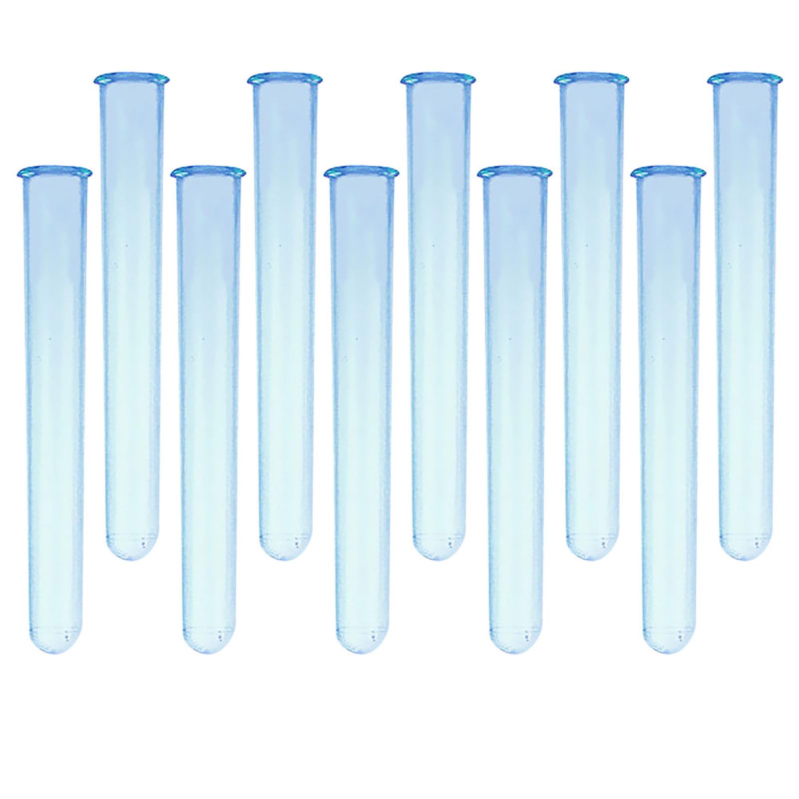 Copas de cóctel tipo tubo de ensayo PRETYZOOM de acrílico azul para fiestas, 10 unidades