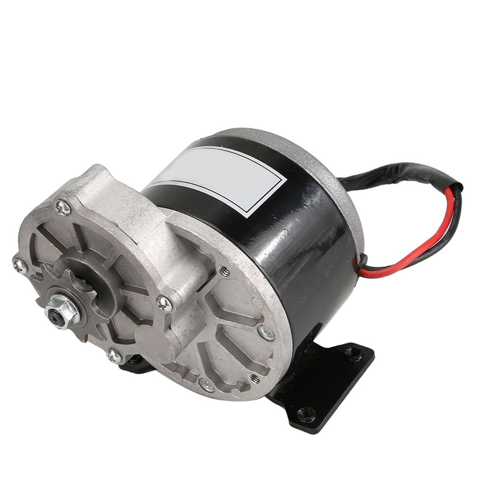 TOPINCN Motor Reductor de Engranajes de CC Cepillado de 250 W con Piñón de 9 Dientes, Motor Eléctrico Confiable para Scooter de Bicicleta Eléctrica, para Entusiastas del Bricolaje, Aluminio
