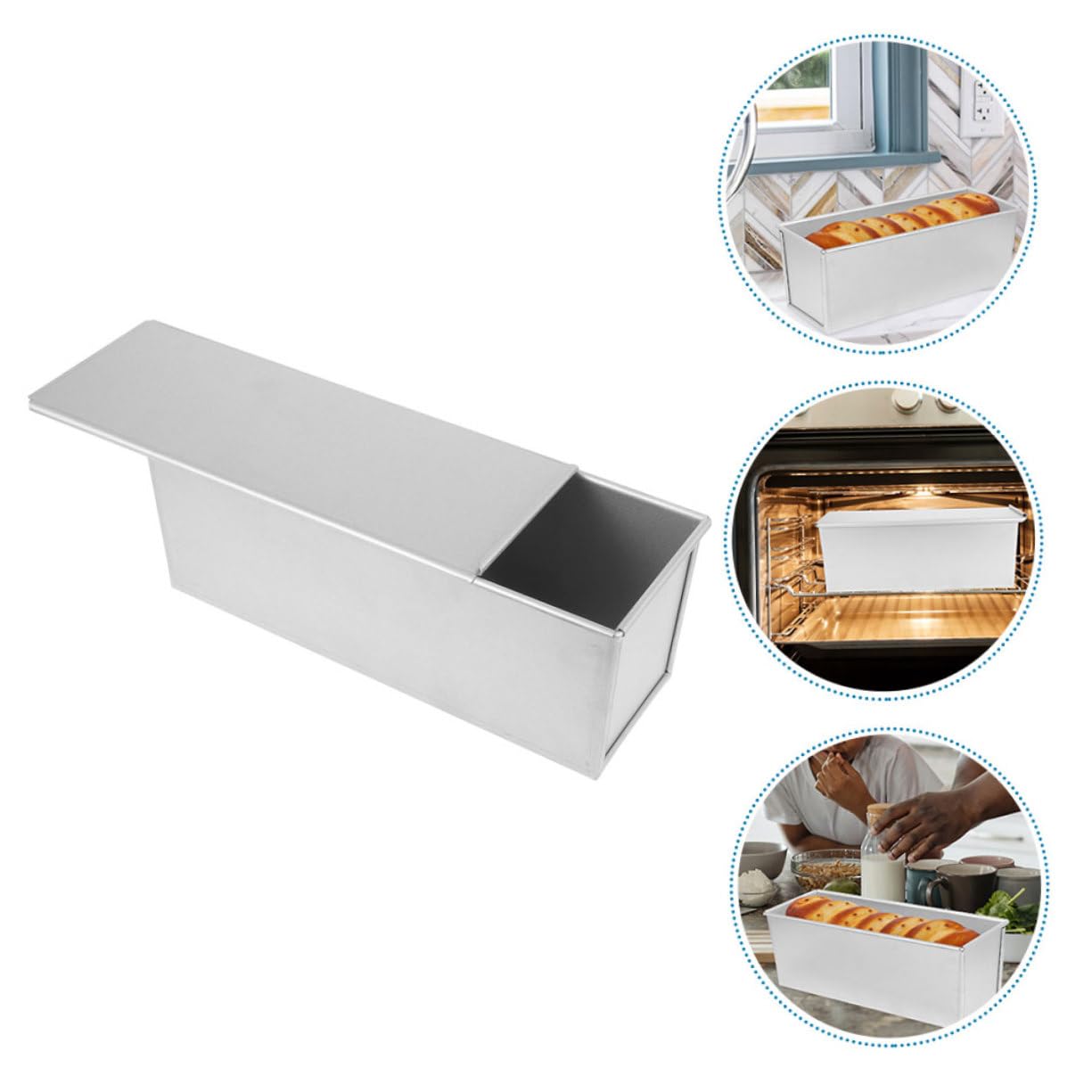 Toastbrotform Mit Deckel Antihaft-brot Kastenform Für Haushalt Backform Formen Zum Backen Kleine Brotbackformen Brotbackformen Für Ofen Brotbackzubehör Brotbackform Mit Deckel Toas