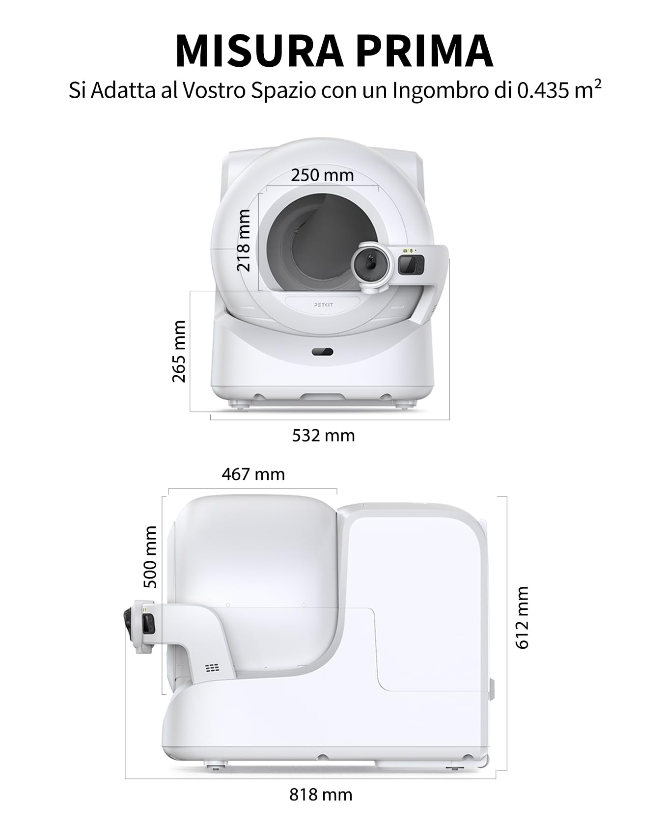 PETKIT Purobot Ultra Lettiera Gatto Autopulente — immagine 8 di 12