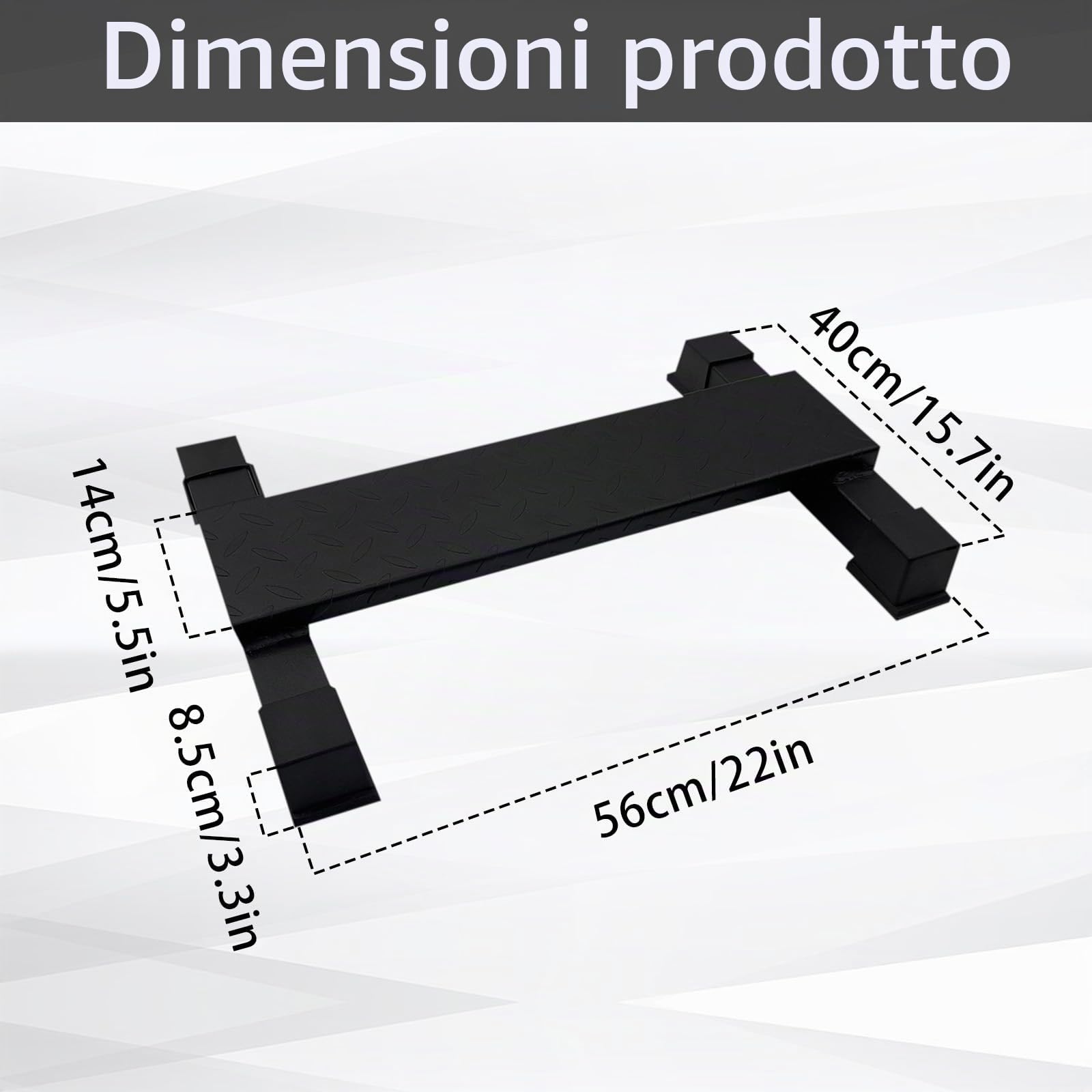 Barra di sollevamento per polpacci, macchina per sollevamento polpacci, in acciaio, antiscivolo, massiccia, per sollevamento polpacci, squat, allungamento dei piedi e esercizi di dip