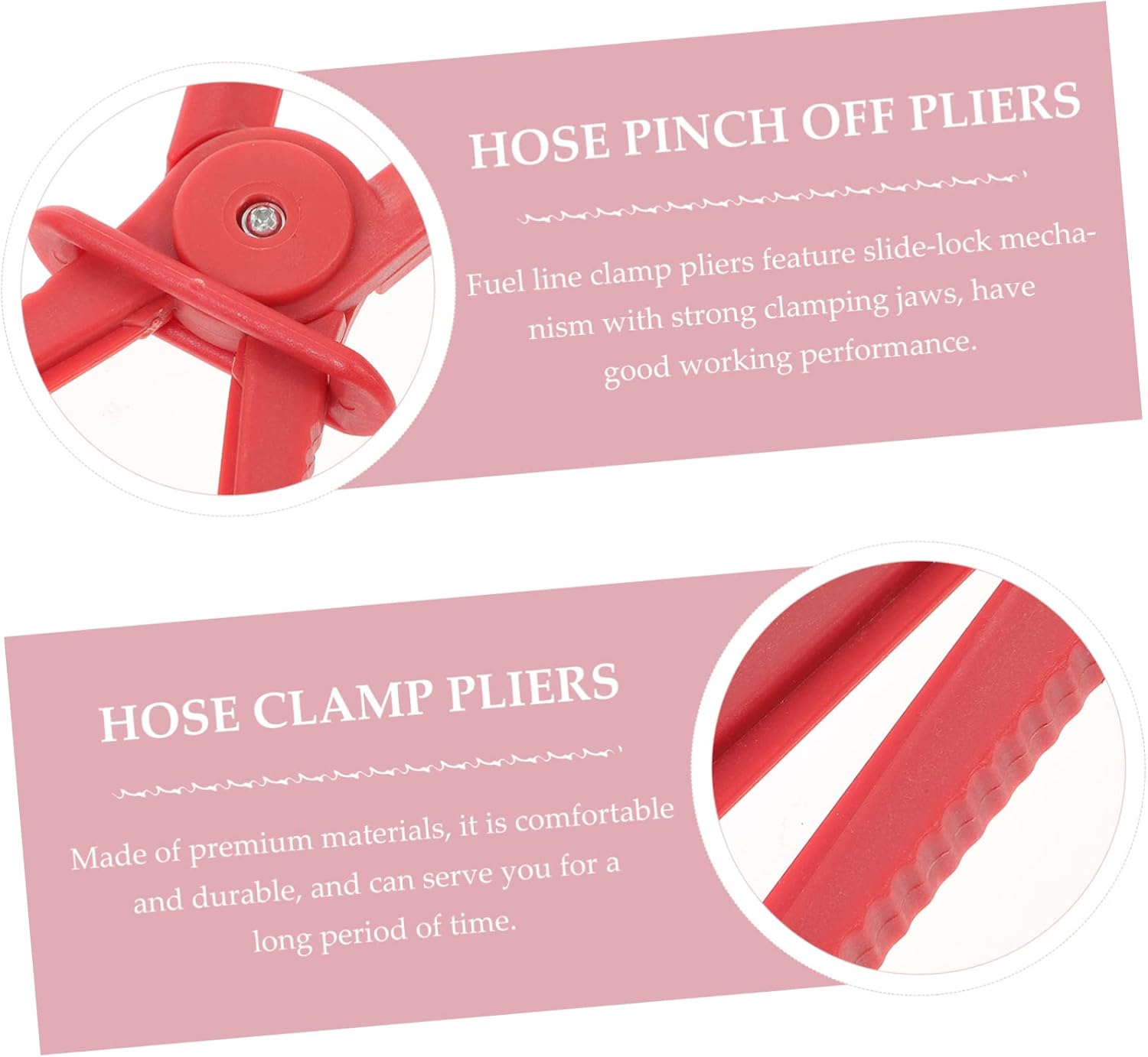 PRETYZOOM Auto Hose Clamp Pliers Set 6-Piece Automotive Tubing Cut-off Tool for Car Repair Fuel Hose Pinch Off Pliers for Easy Sealing and Maintenance