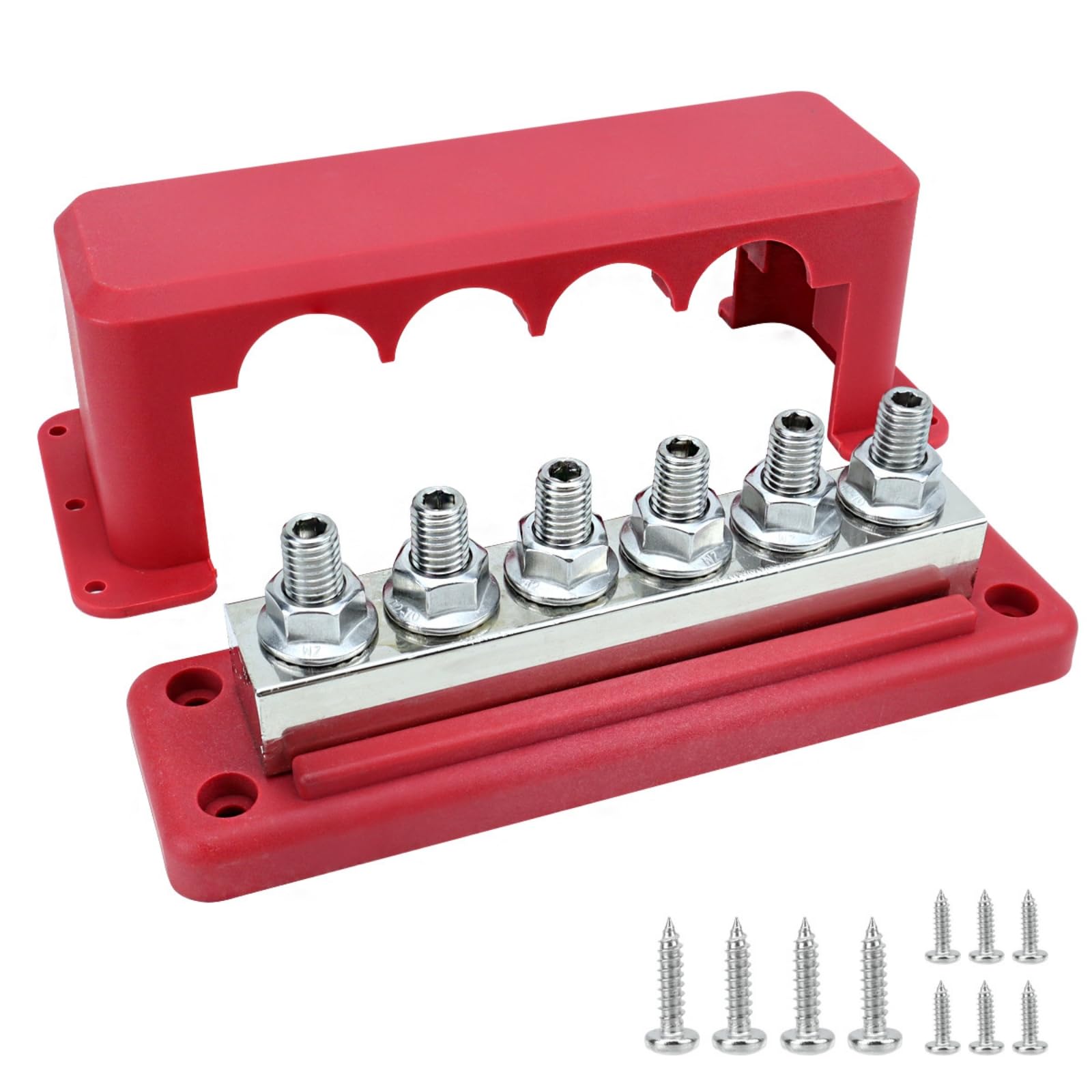 Stromverteilerblock mit Schraubklemmen, color to 1