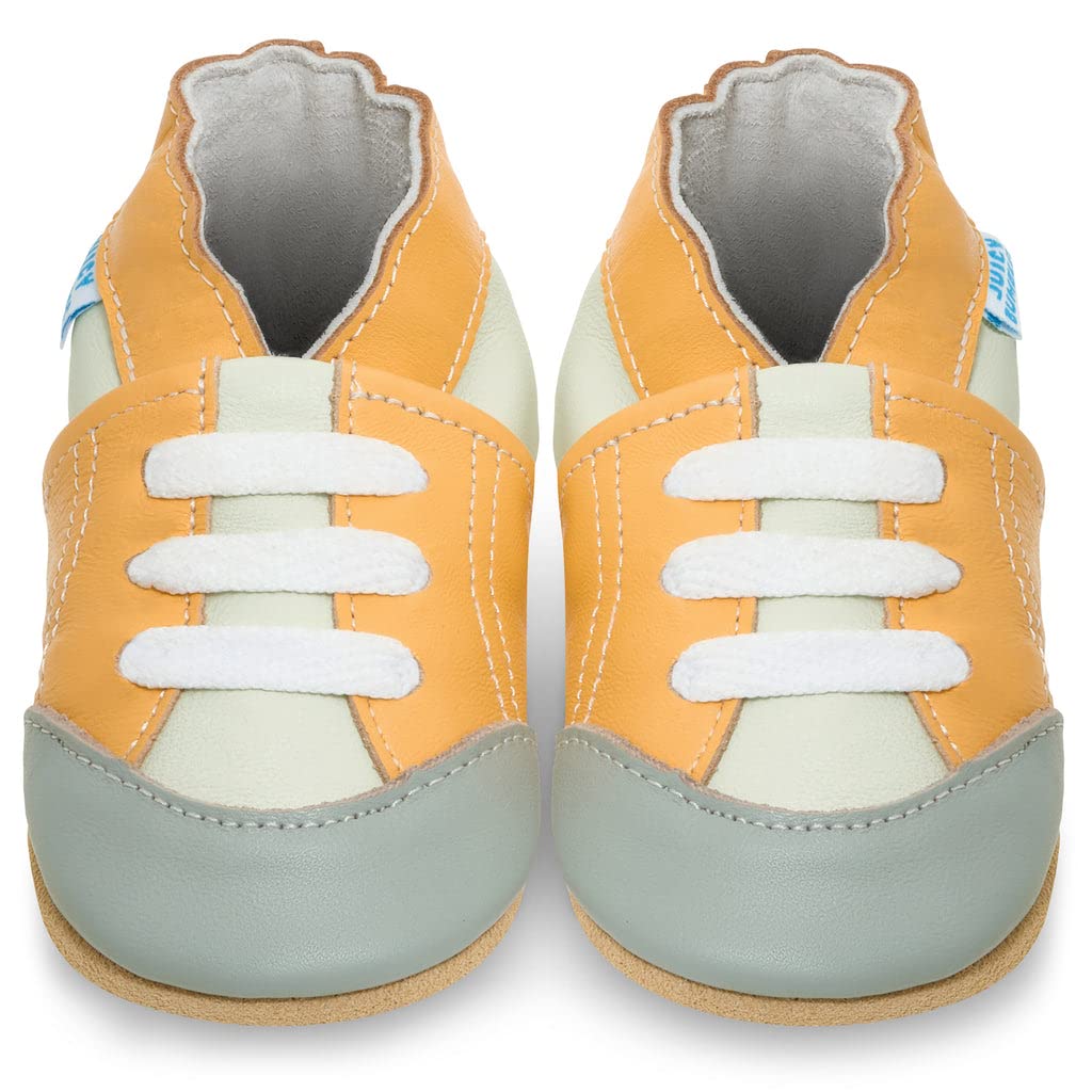 Zapatos de Bebé – Zapatillas de Cuero Niño Niña – Patucos de Piel con Elástico para Bebé - Zapatitos Primeros Pasos - Pantuflas Infantiles 0-6 Meses 6-12 Meses 12-18 Meses 18-24 Meses 2-3Años — view 21
