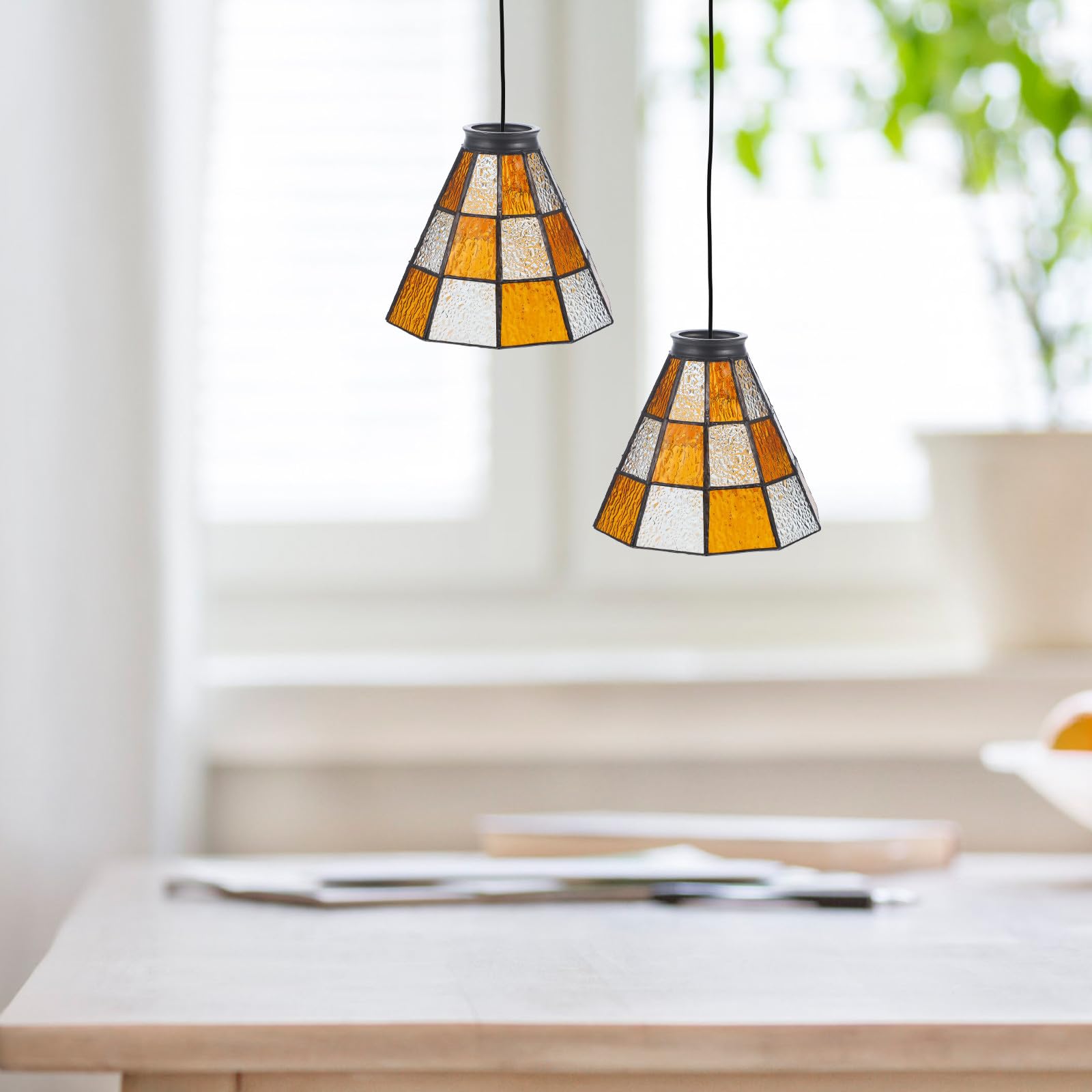Paralume di Vetro per Lampada a Sospensione, Ricambio Moderno in Vetro Trasparente, Adatto per Lampade da Comodino e Luci Appese, Design Unico e Facile da Usare