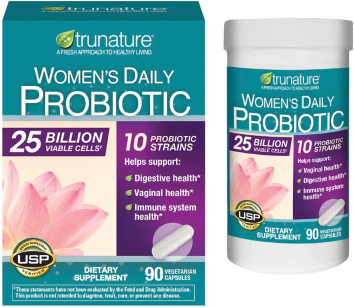 Trues N' Nature Women's Daily Probiotic, 90 Vegetarian Capsules