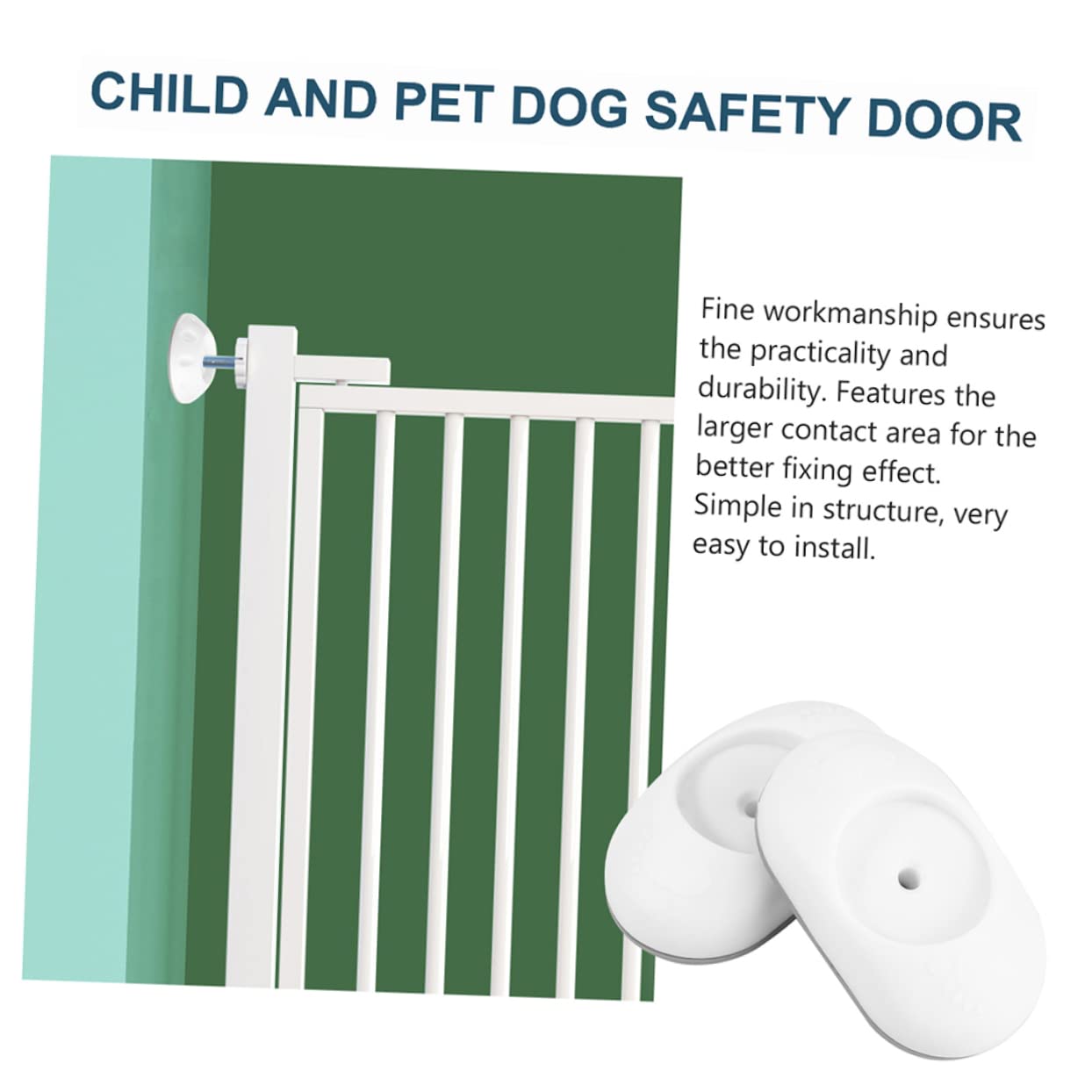 ibasenice 12pezzi Protezione Muro Per Cancelli Di Sicurezza Da Antiscivolo Facile Da Installare Per Proteggere Pareti e Scale Graffi Accessori Per Cancelli Per Animali Domestici