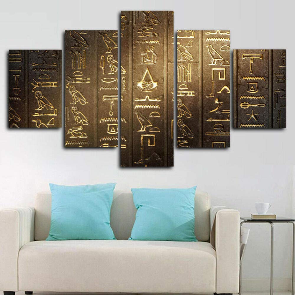 Ägyptisches Wandbild 2,8x1,5 M – Vintage-Hieroglyphen-Fotohintergrund Aus Vinyl Für Studio & Dekoration