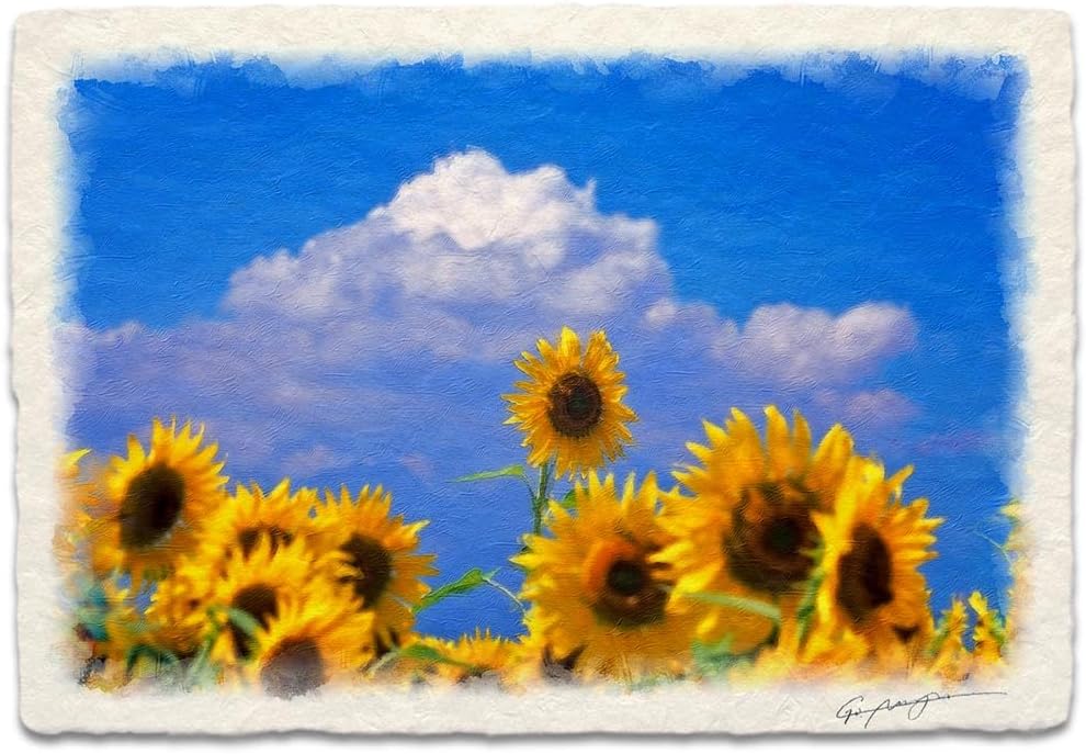 油絵 絵画 シロツメクサの花畑【A3】 - arashi1783 - BOOTH