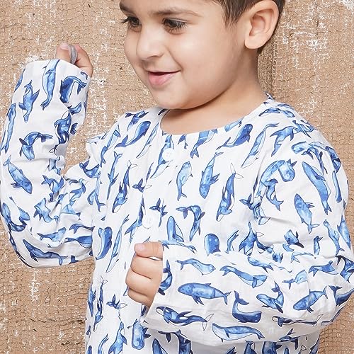 Image of AJ DEZINES Kids Ethnic Wear Pure Cotton Dhoti Kurta Set For Boys